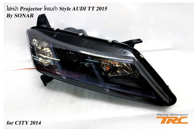 ไฟหน้า CITY 2014 Projector STYLE AUDE TT 2015 By SONAR (โคมดำ)